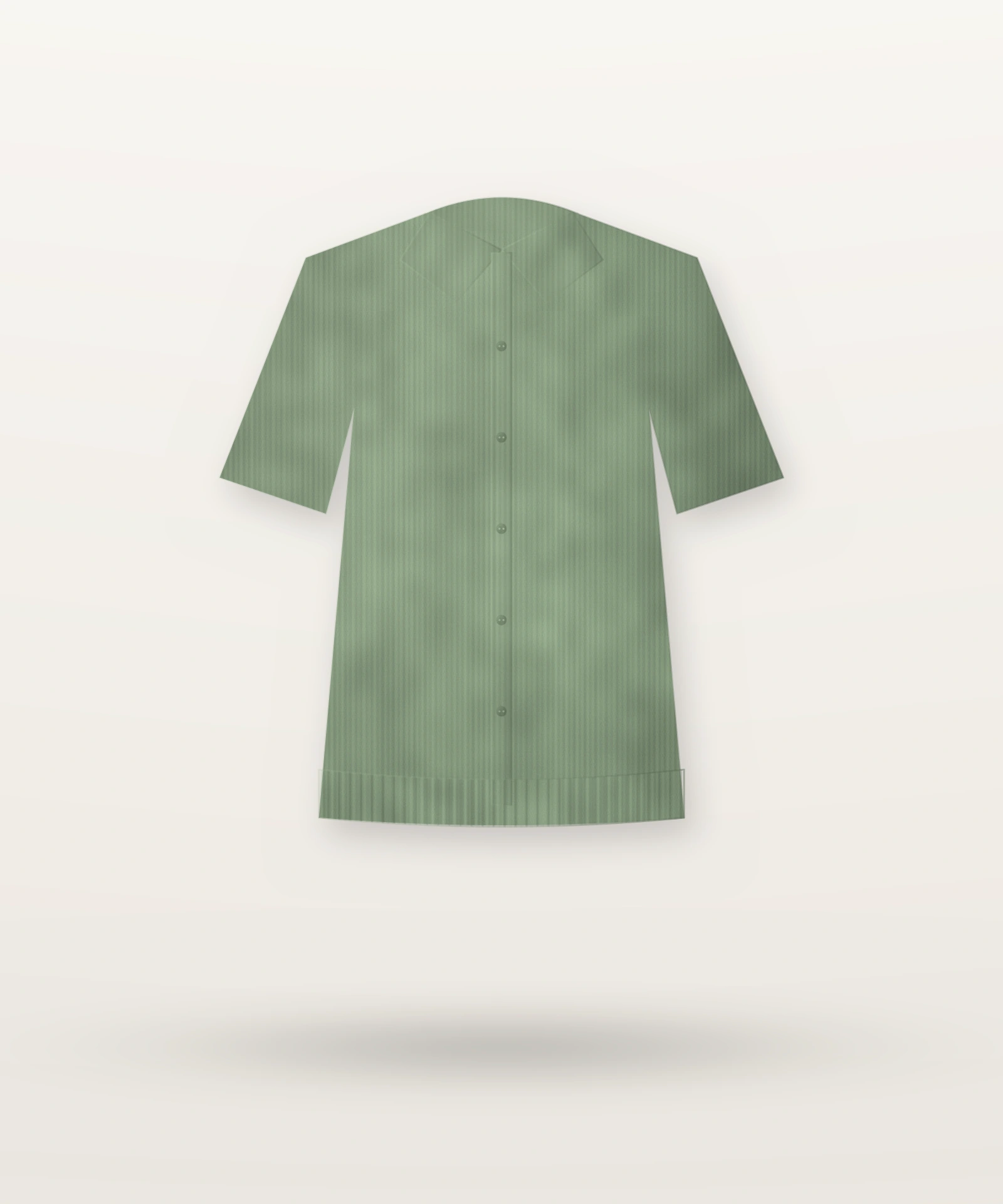 鼠尾草绿针织Polo