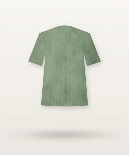 鼠尾草绿针织Polo