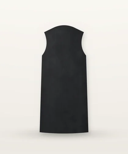 Black Longline Tailored Vest